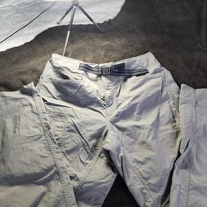 Mountain Hardwear Grey Outdoor Pants with Integrated Belt